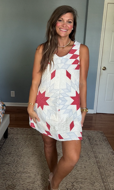 The Red Star Quilt Dress