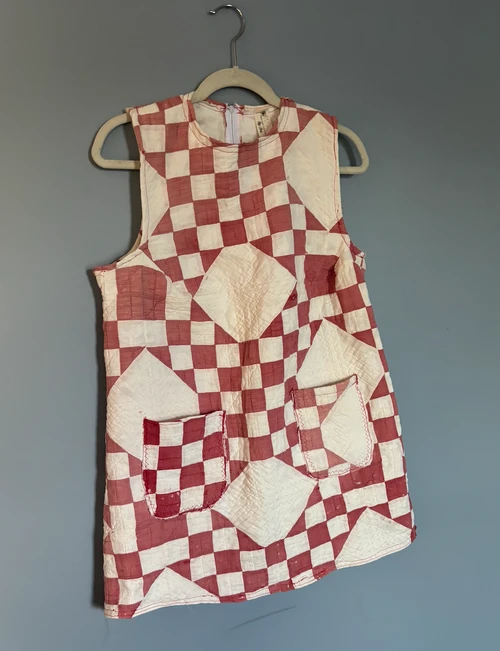 The Red Checkered Quilt Dress