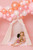 This floral play tent is made from 100% premium pima cotton (OEKO-TEX certified).