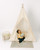 The Zak Play Tent is a earth-tone tent with a classic southern beauty look! This tent is made of a golden brown buffalo check (also known as gingham) and it is made from very soft and smooth 100% pima cotton fabric.