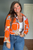 The Orange Diamond Quilt Coat