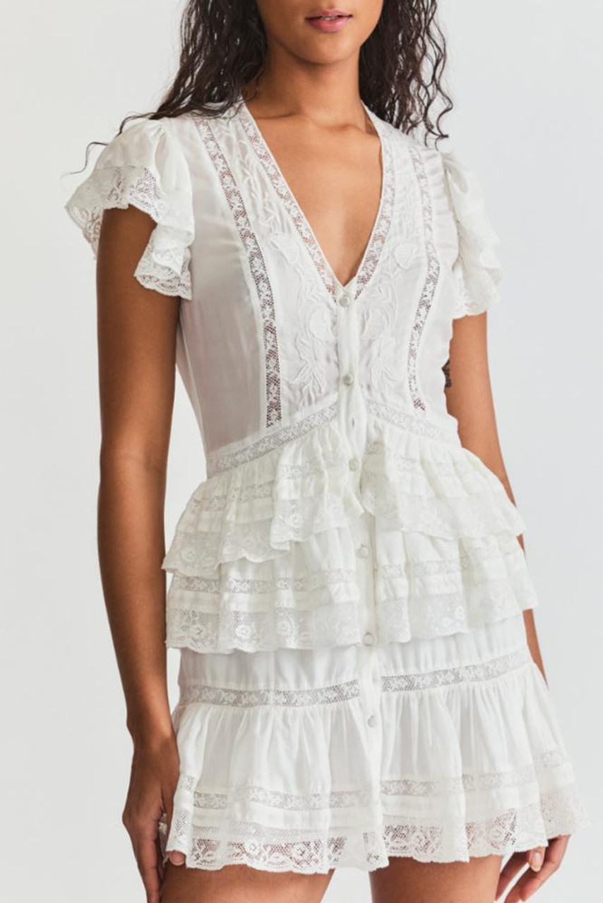 Kindler Dress Antique White Love Shack Fancy - Monkee's of Georgetown