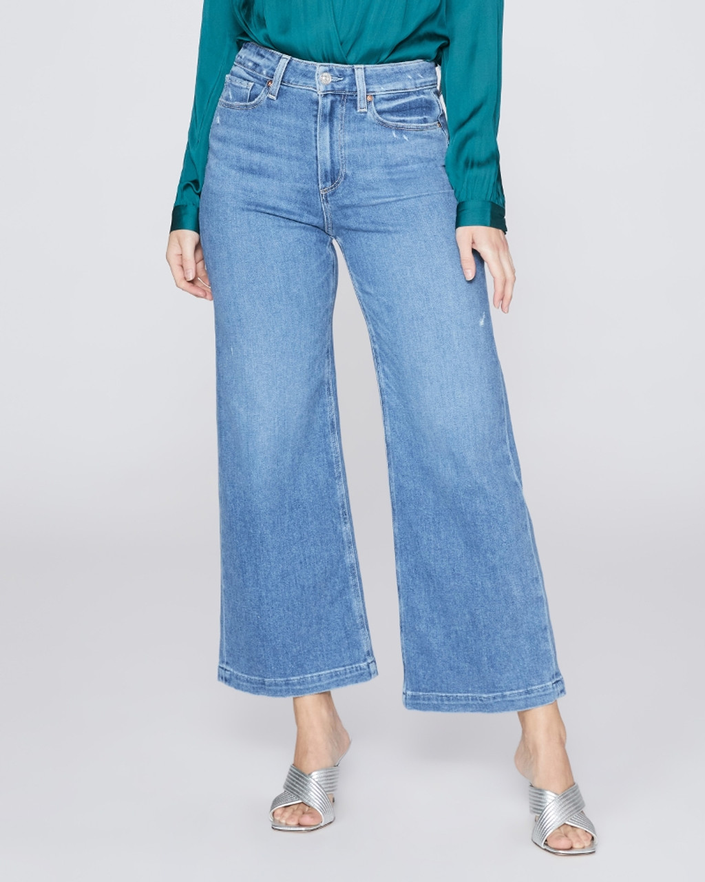 Paige Light-blue Sonja Jeans In Celeste | ModeSens