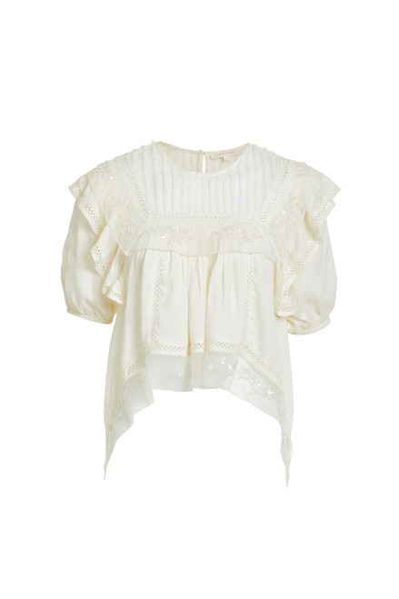 Dawn Beaded Top Ivory Love The Label 