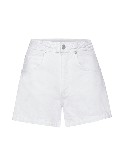 Braided Waistband Short White Frame 