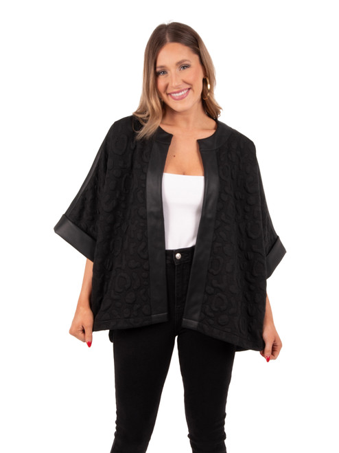 Coco Cape Jet Black Cheetah Emily McCarthy