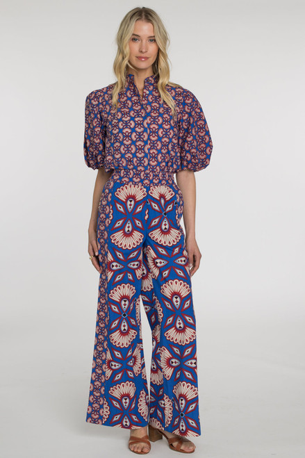 Edie Top Sapphire Feather Elizabeth James