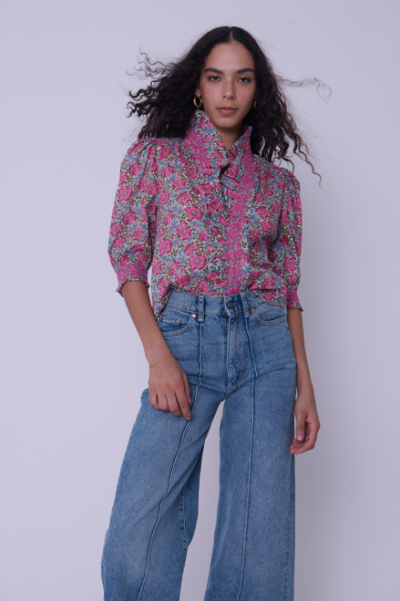 Zuri Top Short Sleeve Millie Francesca Liberty Print Love The Label Zuri Top Short Sleeve Millie Francesca Liberty Print Love The Label