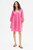 Pink short oversized dress with three-quarter sleeves Compana Fantastica