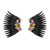 Mega Mini Madeline Earrings Black Multi Mignonne Gavigan