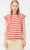 Red Striped Short Sleeve T-shirt 41C/42012 Compañia Fantastica