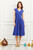 Bowery Midi Dress Blue Shower Love the Label