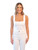 Blair Body Suit White Ponte Emily McCarthy