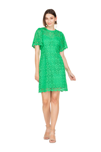 Lace Dress Green Jade - Monkee's of Georgetown