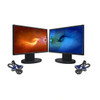 DUAL 17" LCD FLAT PANEL REFURBISHED MONITOR SCREEN