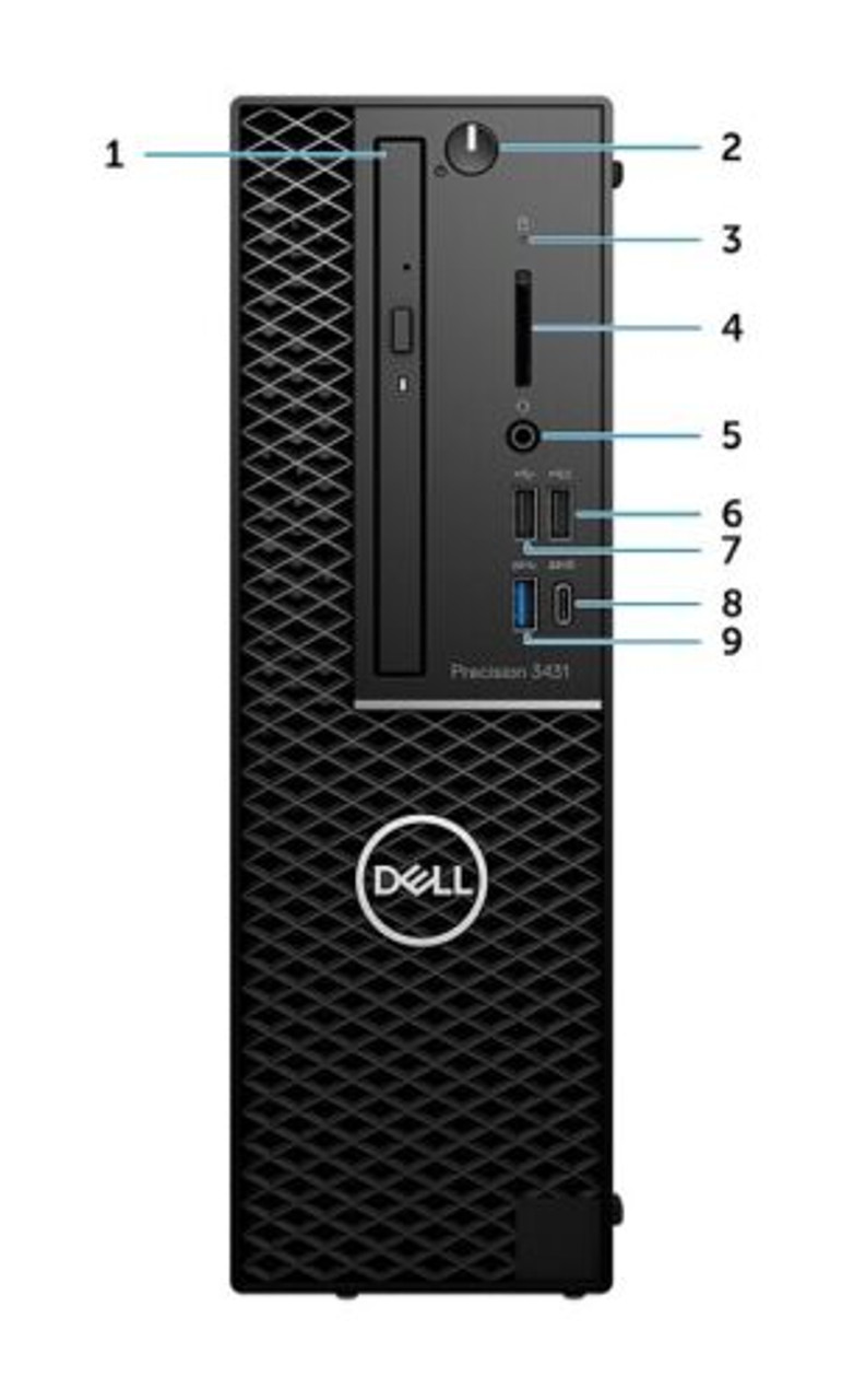 Dell Precision 3430 Small Form Factor Desktop Computer Intel Core Processor  i7-8500 3.20GHz, 16GB RAM DDR4 , 512GB SSD WINDOWS 11