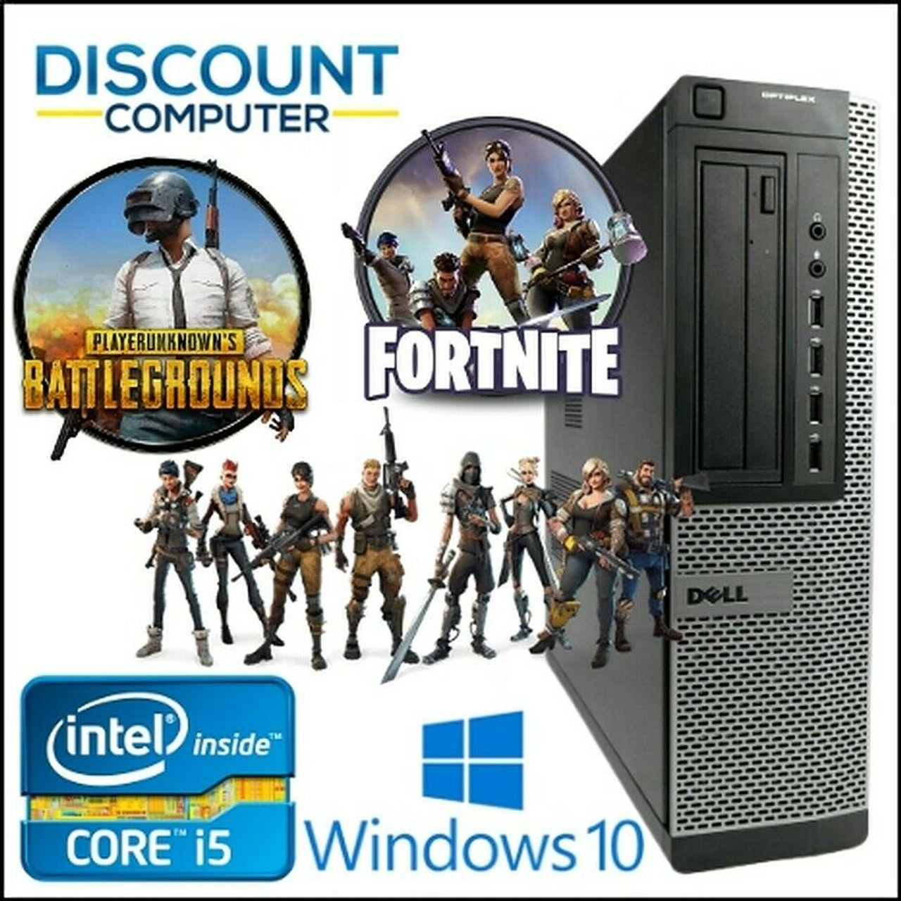 Gaming Desktop PC 500GB Nvidia GT 1030 HDMI 3.2Ghz 16GB RAM WiFi Win 10  Computer (Free MEETION Keyboard Gaming K9320) 