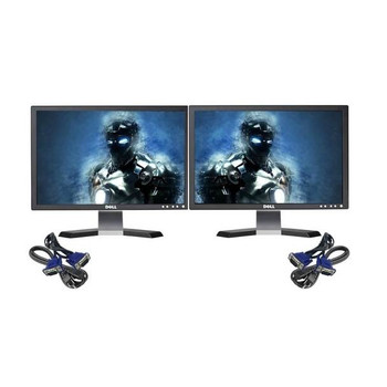DUAL DELL 17" LCD FLAT PANEL REFURBISHED MONITOR SCREEN DUAL DELL 17" LCD FLAT PANEL REFURBISHED MONITOR SCREEN