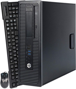 HP ELITEDESK 800 G1 SFF Slim Business Desktop Computer, Intel Core i5 4670 3.40 GHz, 4GB RAM, 500GB HDD, DVD, USB 3.0, Windows 10 Pro 64 Bit