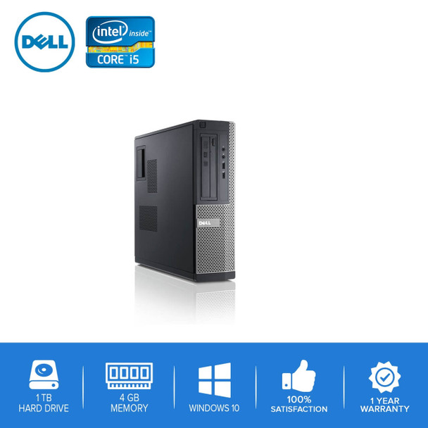 Dell PC Computer Desktop CORE i5 3.0GHz 4GB 1TB HD Windows 10