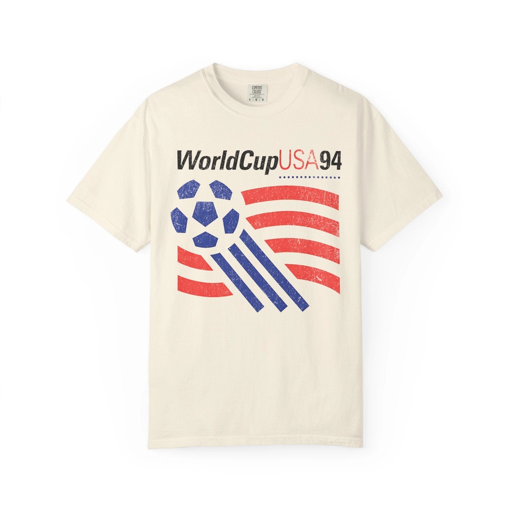 Killer Retro World Cup USA 94 Soccer T-Shirt - Ivory - BUNKER