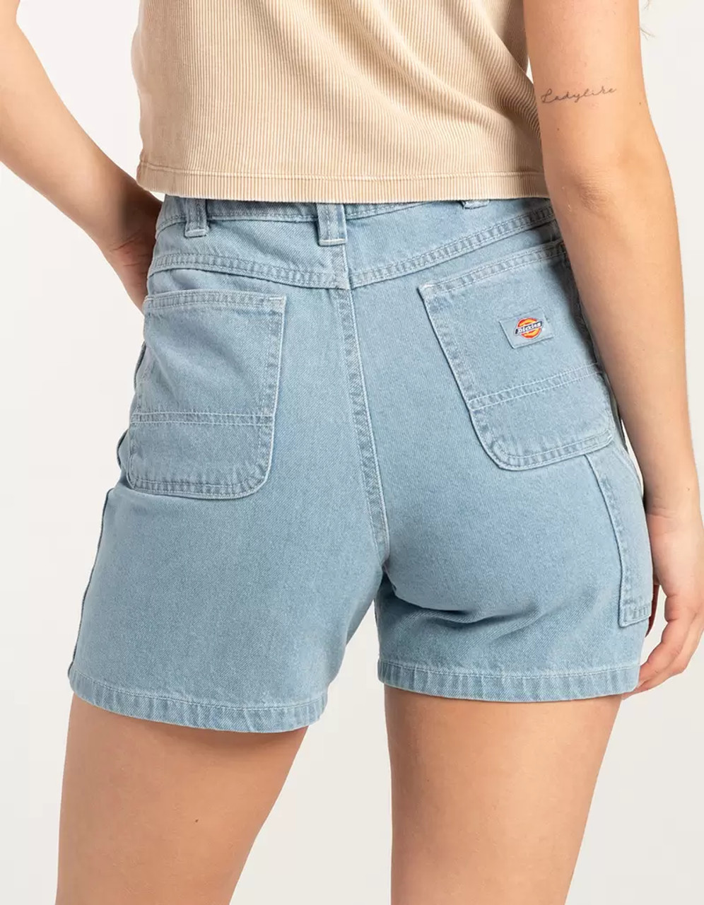 Dickies Workwear Women's Denim Carpenter Shorts - Vintage
