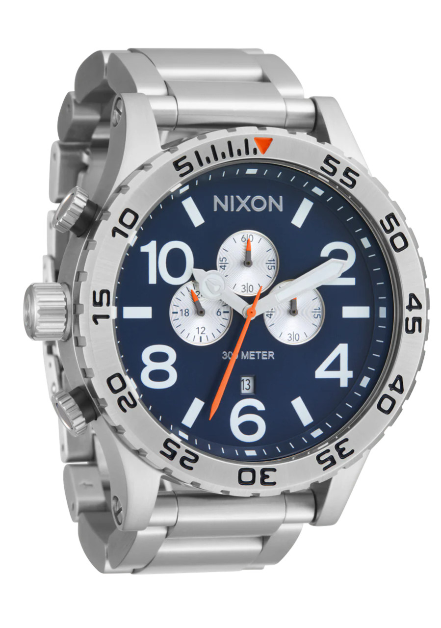 NIXON THE 51-30 CHRONO 腕時計 Nixon 51-30 Chrono - Silver/Midnight - BUNKER