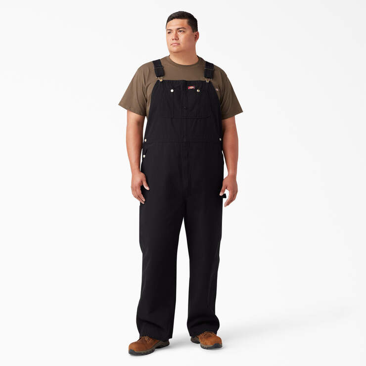 Dickies Classic Bib Overalls - Rinsed Black - BUNKER