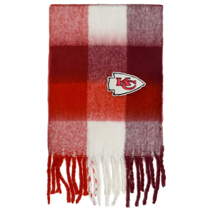 Tour De Cou Polaire Rouge Réversible Chiefs, Motif Moto, Pour Femme