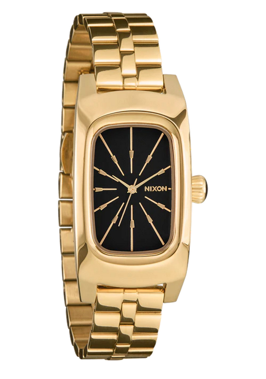 BRUNT 旗 FIRST TIME Nixon Frankie Mid Century Watch - Gold/Black - BUNKER