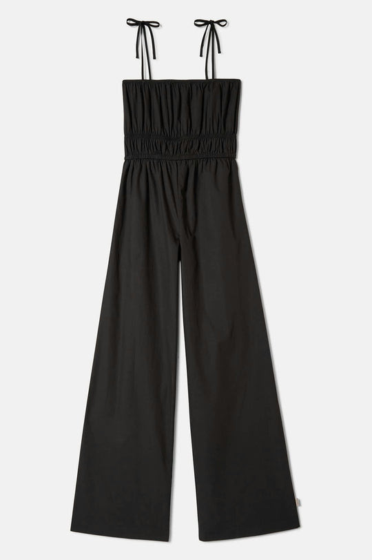 SALE!!!) Brixton Eden Smocked Jumpsuit - Black - BUNKER