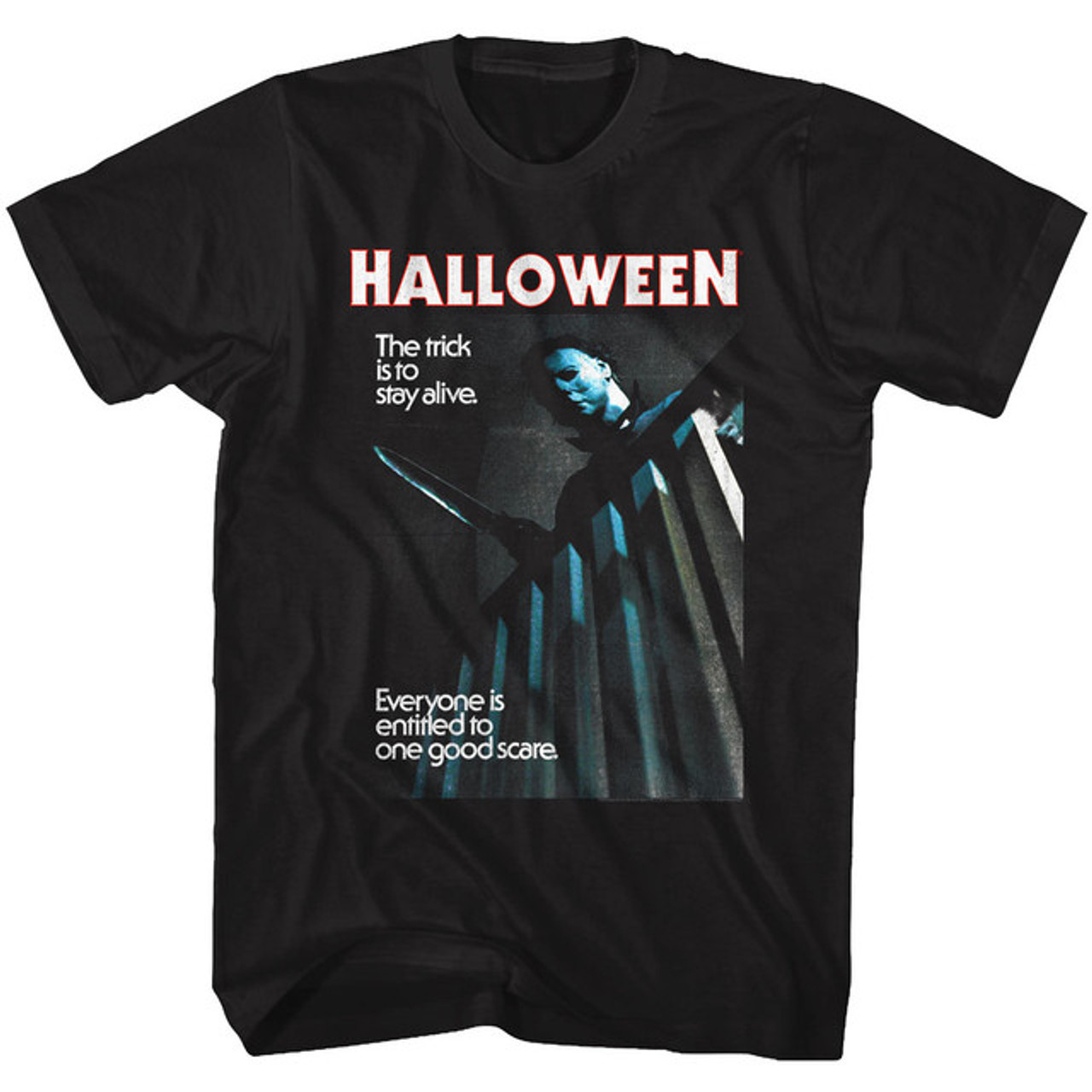 Officially Licensed Halloween Stay Alive T-Shirt - Black Officially Licensed Halloween Stay Alive T-Shirt - Black