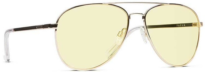 SALE!!!) VonZipper Farva Sunglasses - Gold Gloss/Sunburst  display picture 3