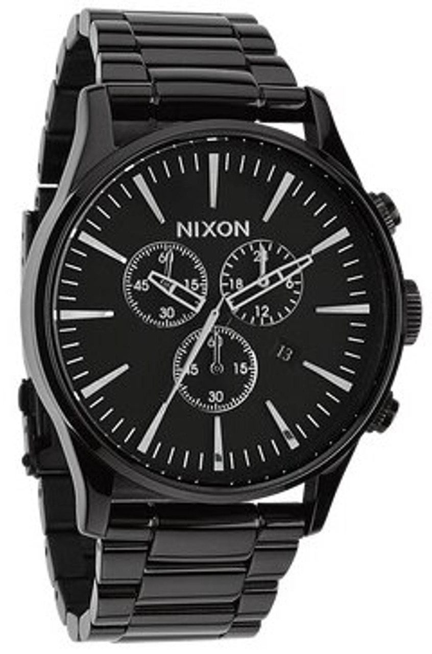 NIXON SENTRY CHRONO ALL BLACK - 腕時計(アナログ)