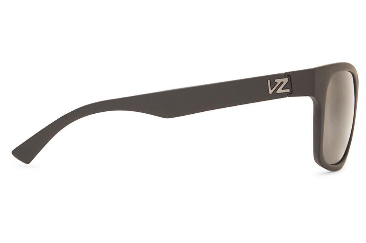 VonZipper Bayou Sunglasses -Black Satin/Vintage Grey Polarized - BUNKER