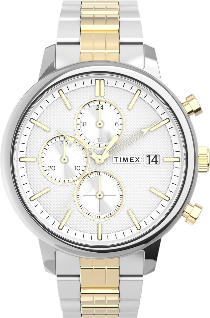 Timex gold and silver clearance watch