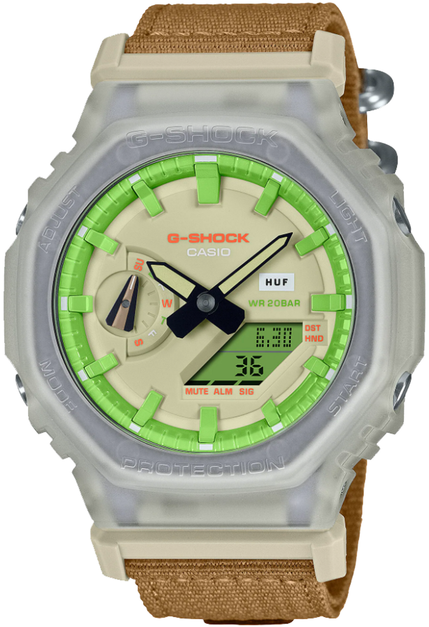 【特価セール】HUF X G-SHOCK 20TH ANNIVERSARY GA-2100 腕時計(アナログ)