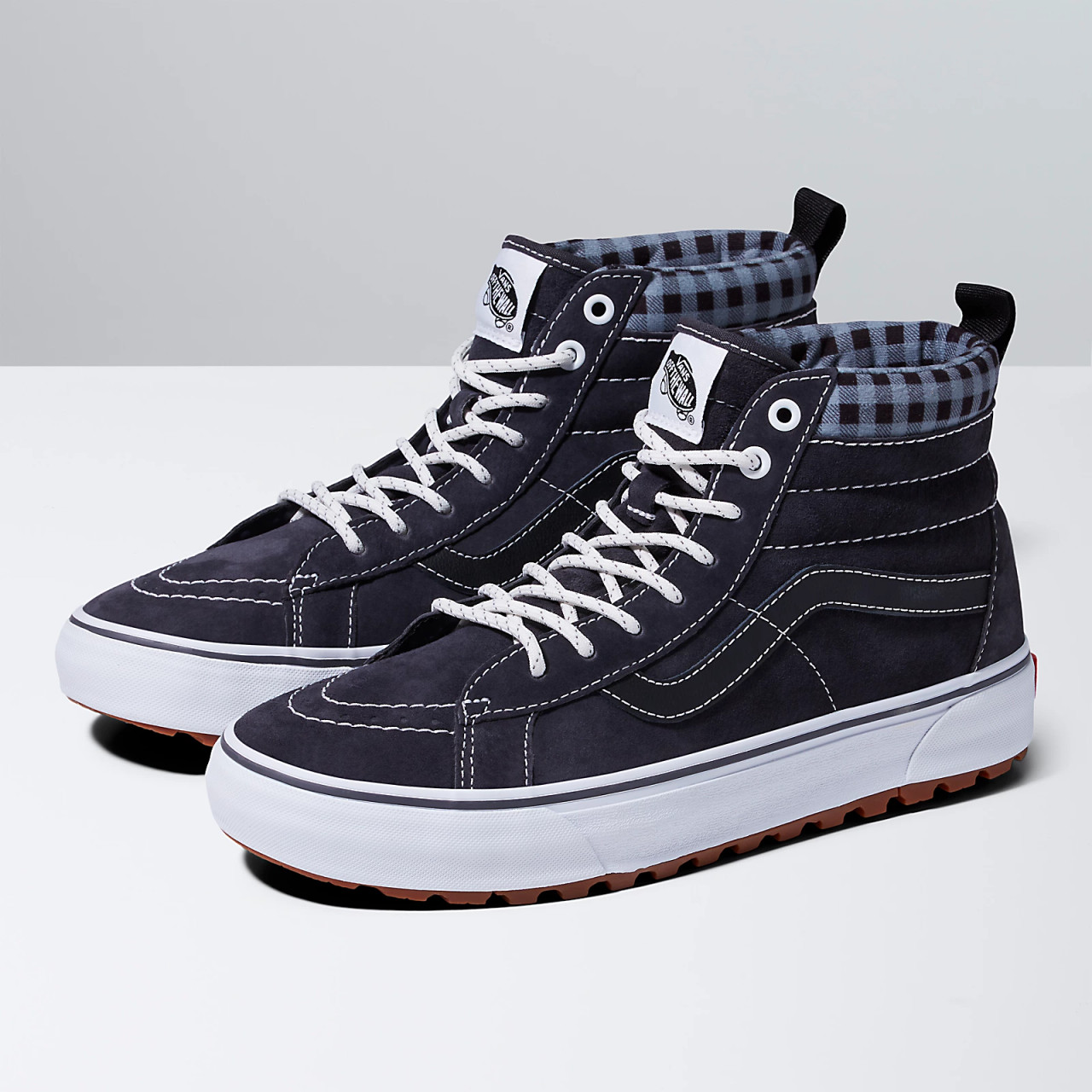 Sk8-Hi MTE-1 Plaid Grey/White - BUNKER