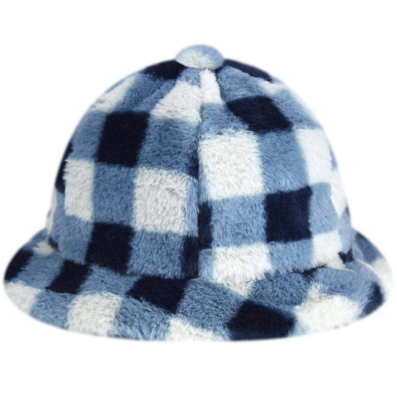 Kangol Faux Fur Casual - Blue Check