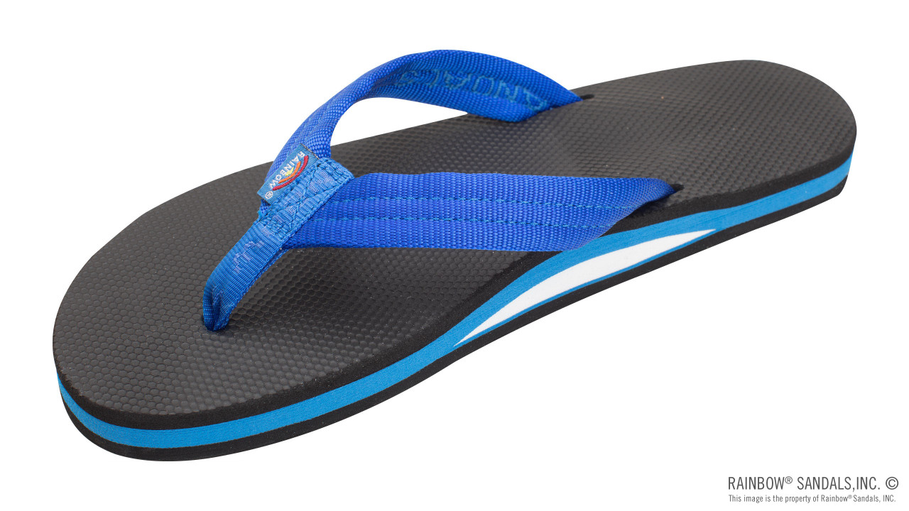 Womens Rainbow Sandals Classic Double Black - Hope Outfitters