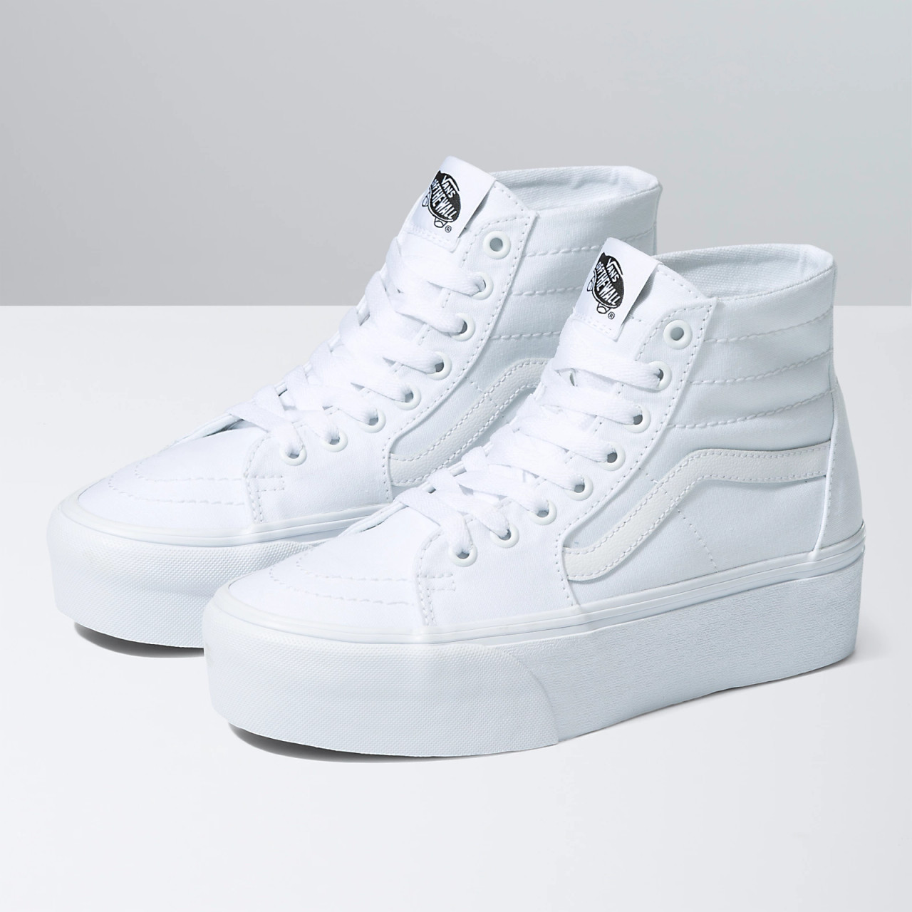 Vans Sk8 Hi Tapered Stackform Canvas True White