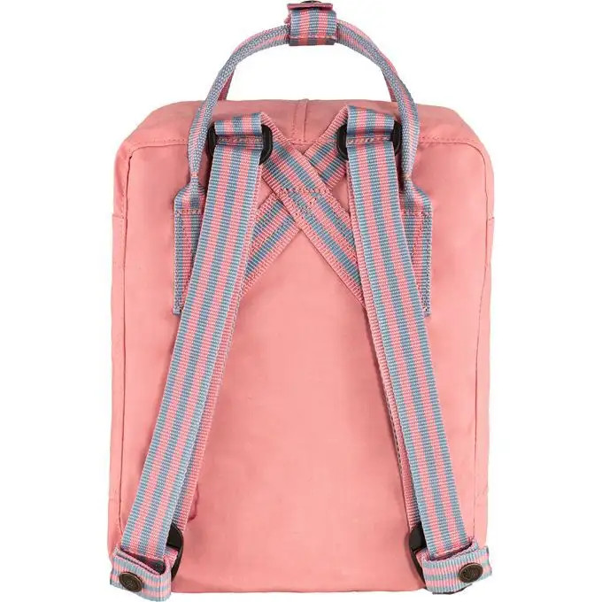 FJALLRAVEN KANKENバッグミニ リュック ピンク Fjallraven Kanken Mini Bag 312+909 - Pink / Long Stripes - BUNKER