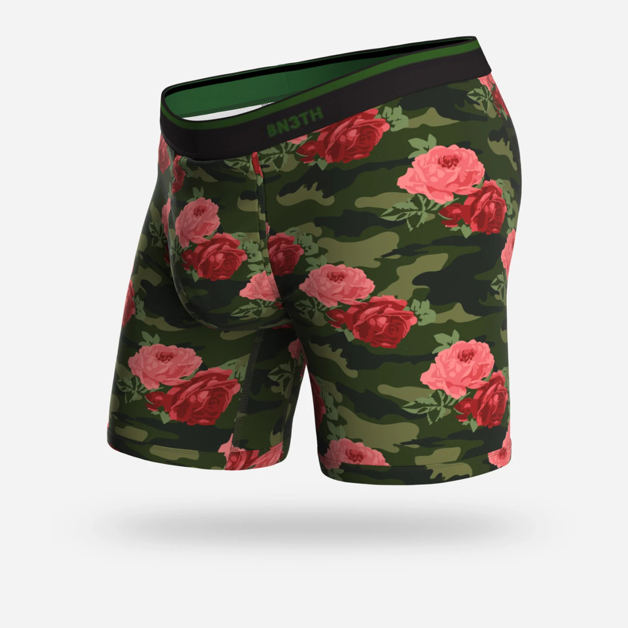 BN3TH Underwear Classic Boxer Brief Print - Camo Rose - BUNKER