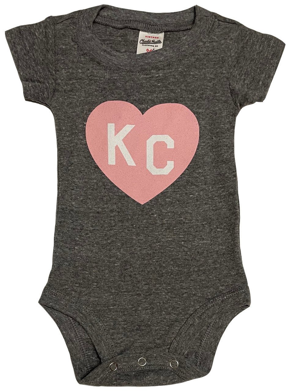 Grey & Navy KC Heart by Charlie Hustle