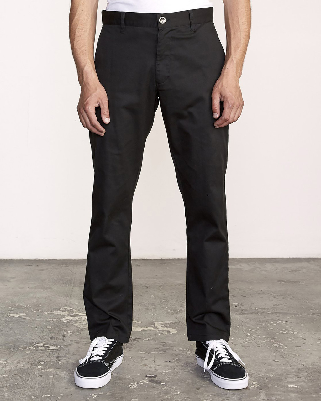 RVCA Weekend Stretch Chino Pant - Black - BUNKER