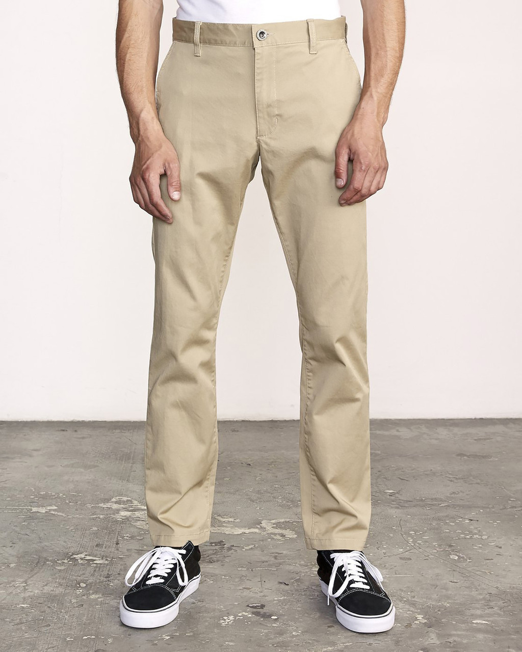 RVCA Weekend Stretch Chino Pant - Khaki - BUNKER