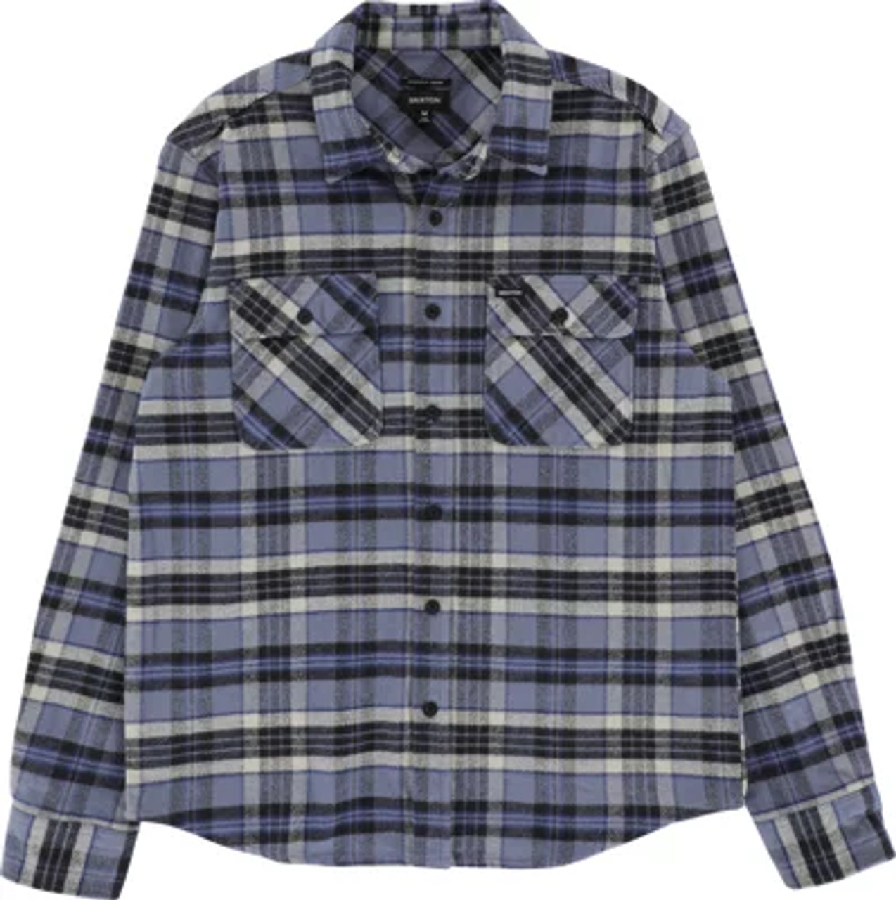 Brixton Heavy Weight LS Flannel - Flint Blue/Black/Mineral Grey