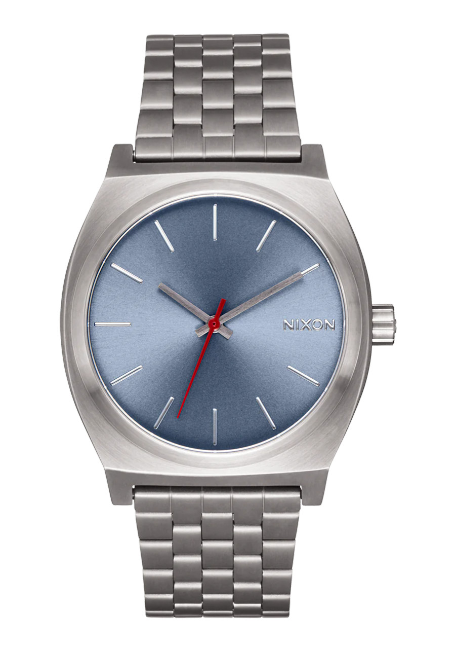 Nixon Time Teller Watch - Light Gunmetal/Dusty Blue - BUNKER