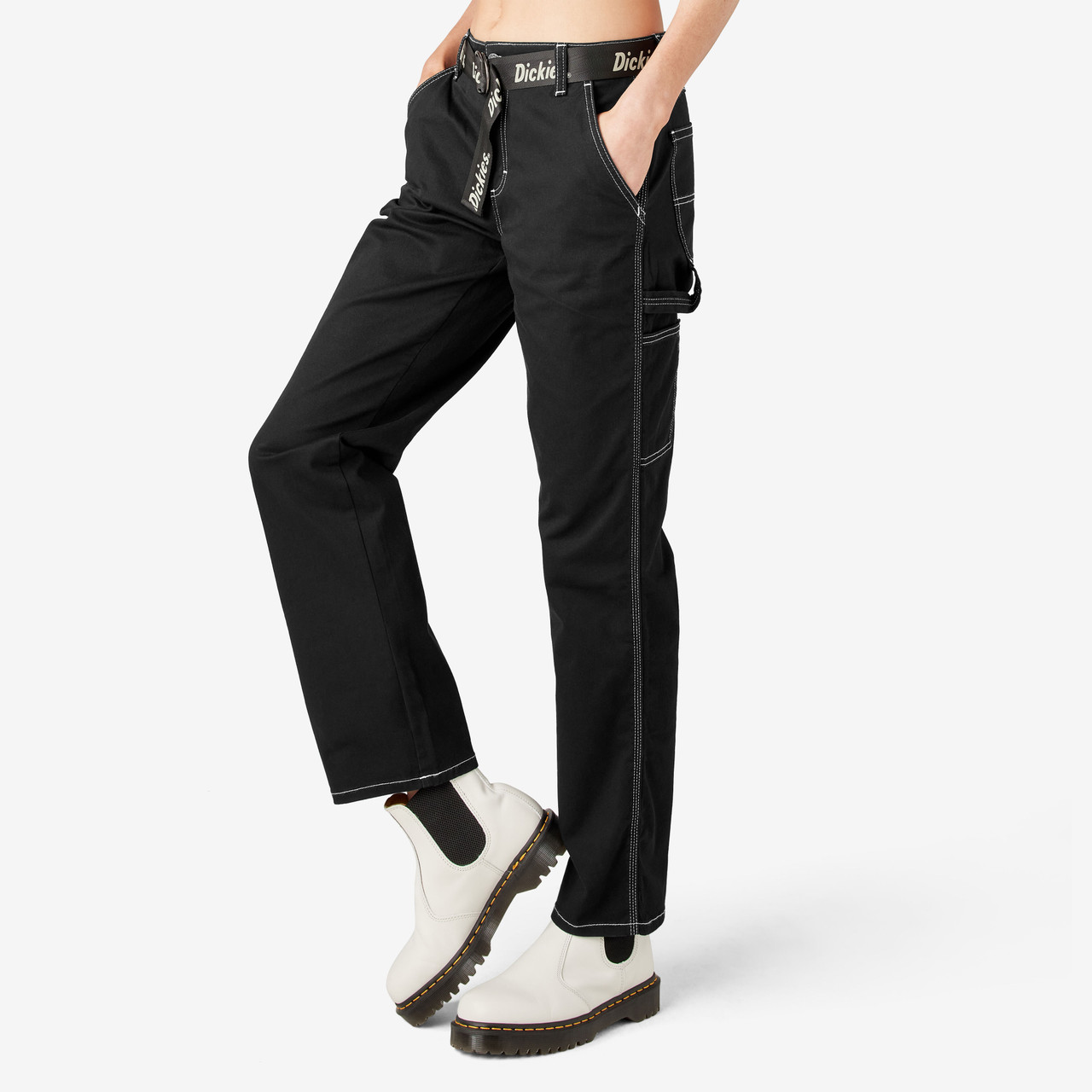 Dickies Workwear Women's Relaxed Fit Cargo Pant - Black - BUNKER
