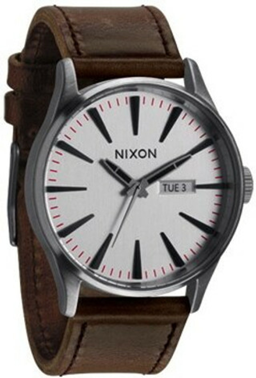 Nixon Sentry Leather Watch